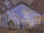 Claude Monet Gare Saint-Lazare USA oil painting artist